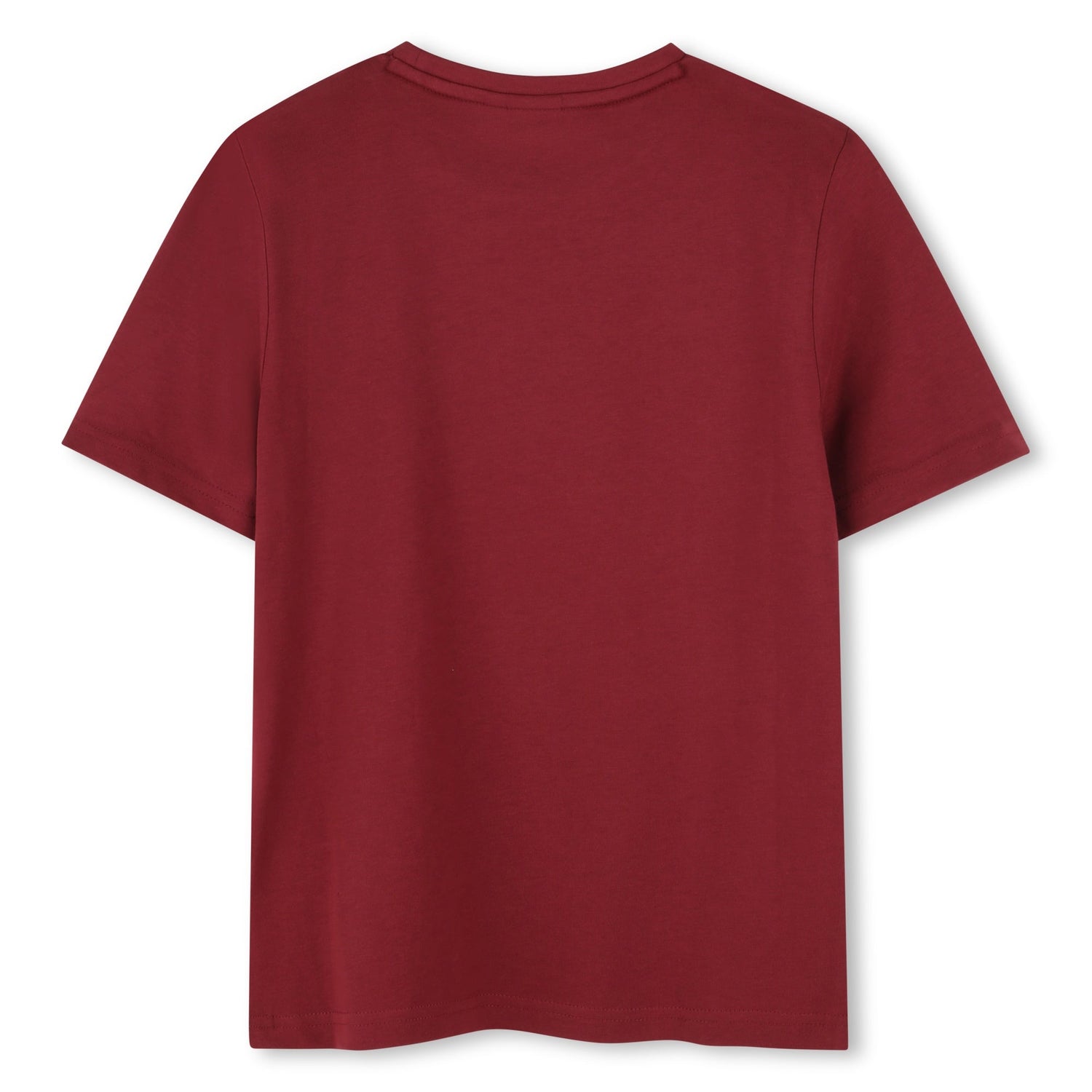 Camiseta Granate Estampado Frontal Niño