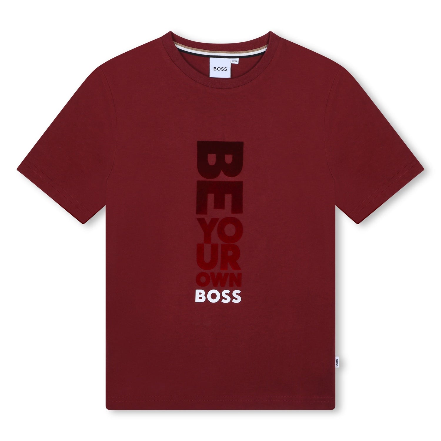Camiseta Granate Be Your Own BOSS Niño