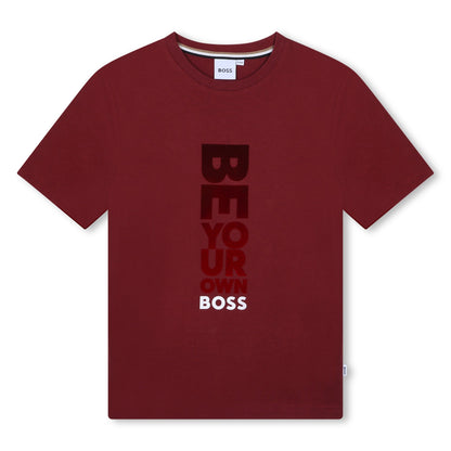Camiseta Granate Be Your Own BOSS Niño