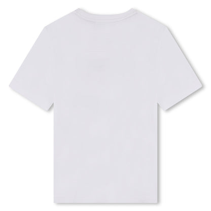 Camiseta Blanca Estampado Abstracto Niño