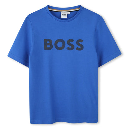 Camiseta Azul Estampado Abstracto Niño