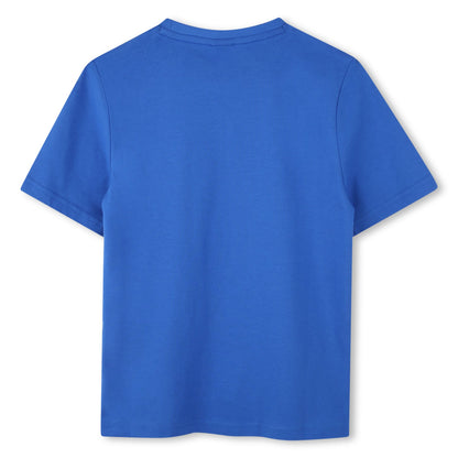 Camiseta Azul Estampado Abstracto Niño