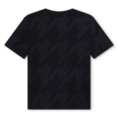 Camiseta Negra Pata de Gallo Niño