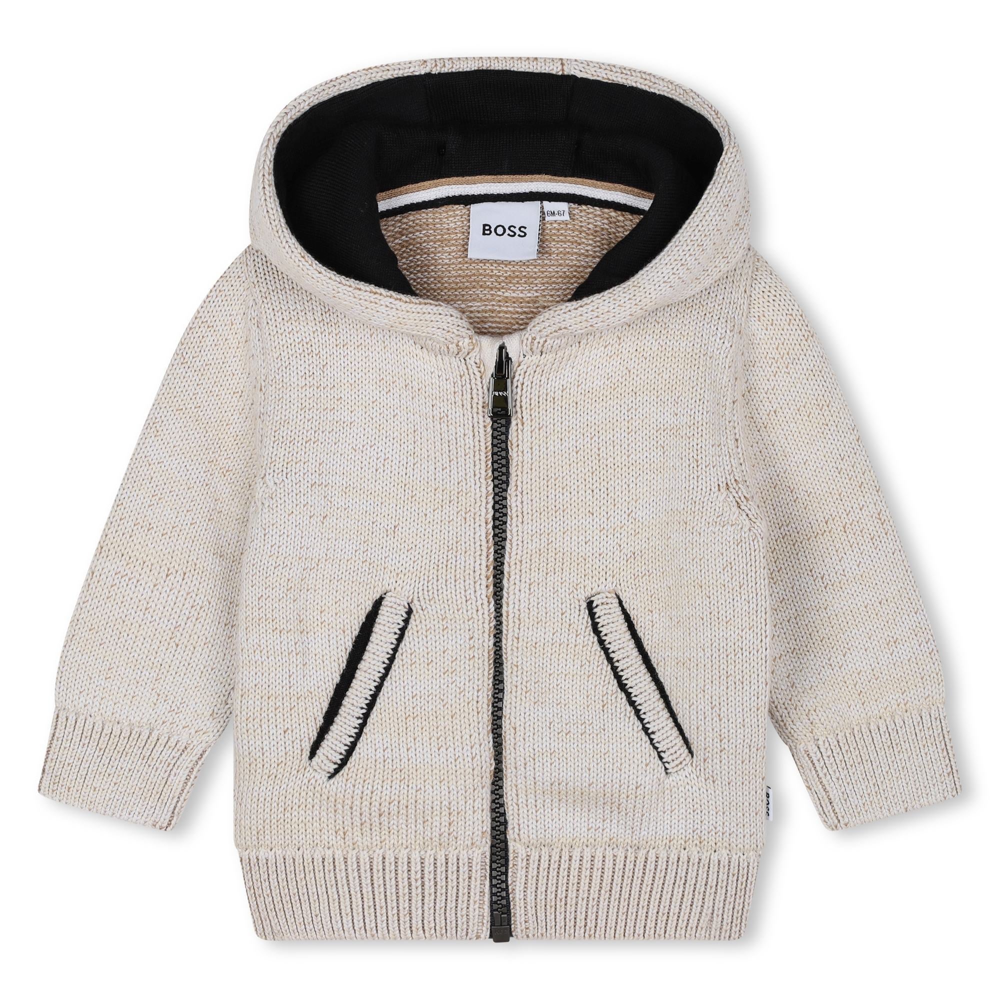 Chaqueta Hooded Tejida Bebé