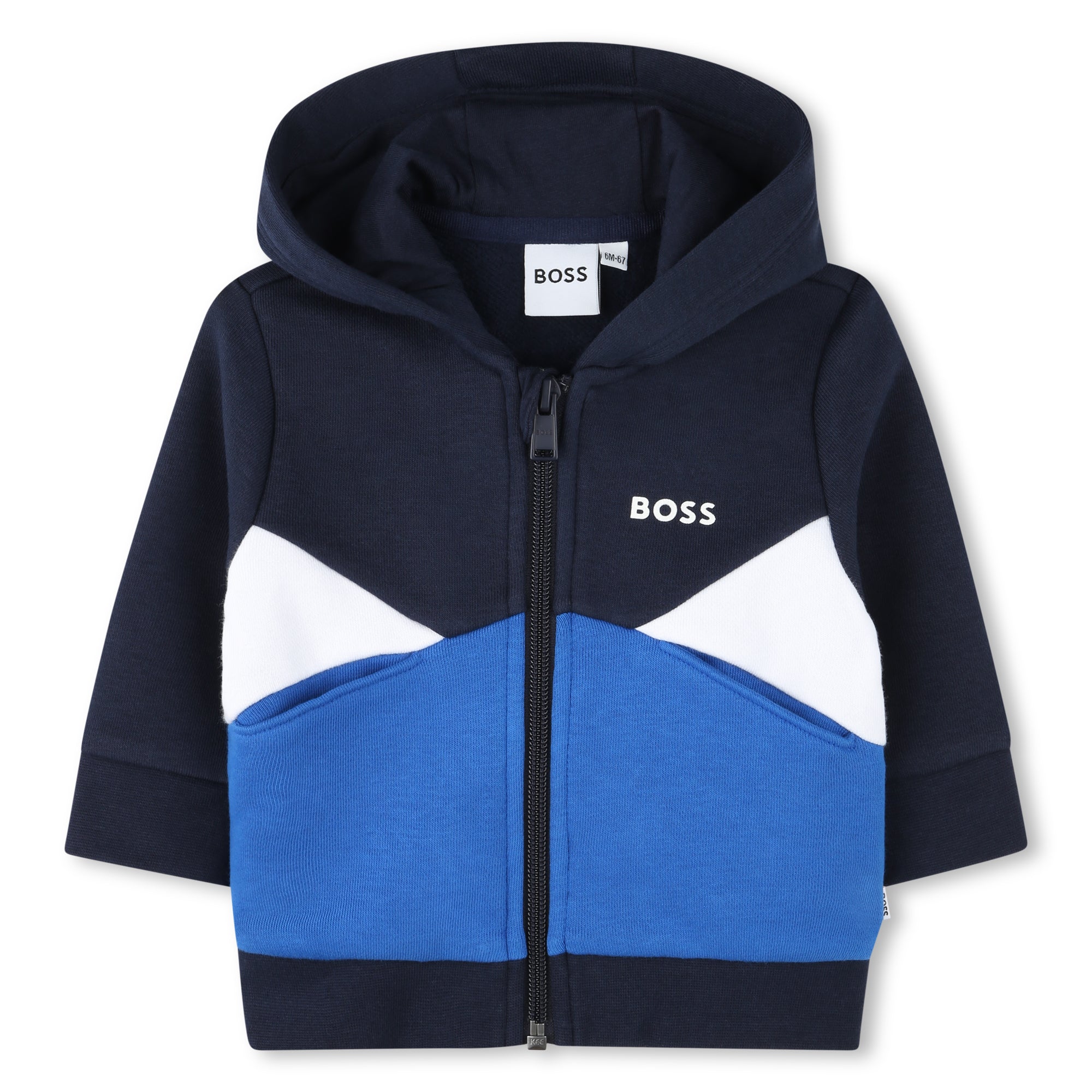 Chaqueta Hooded Azul Páneles Bebé