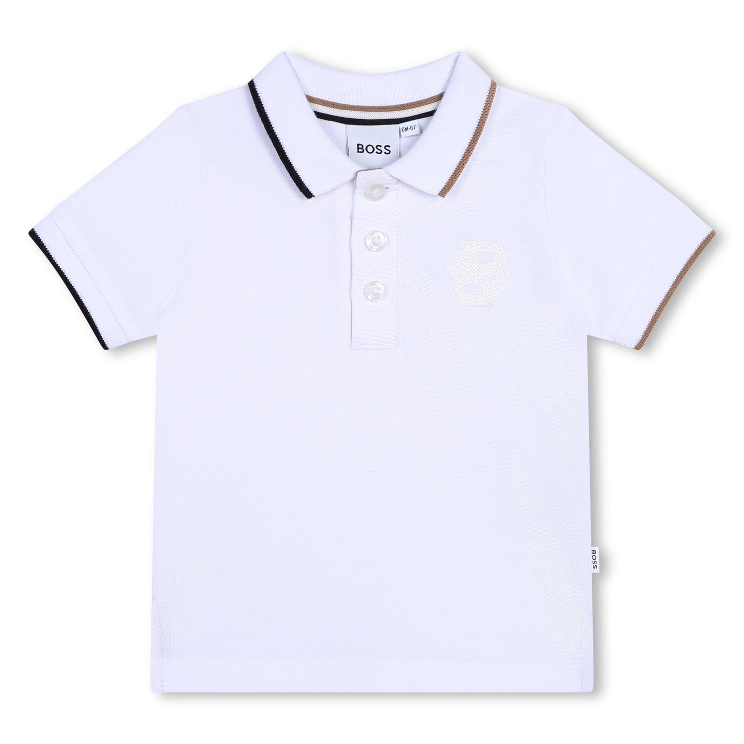 Polo Piqué Blanco Bebé