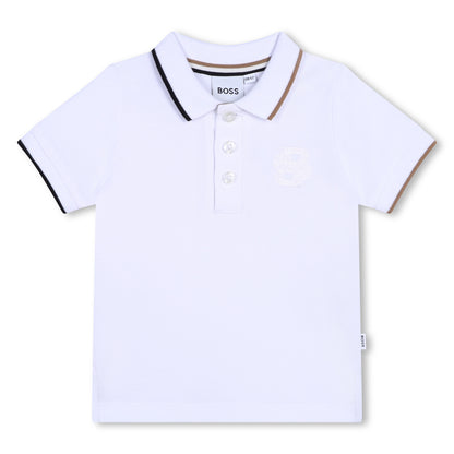 Polo Piqué Blanco Bebé