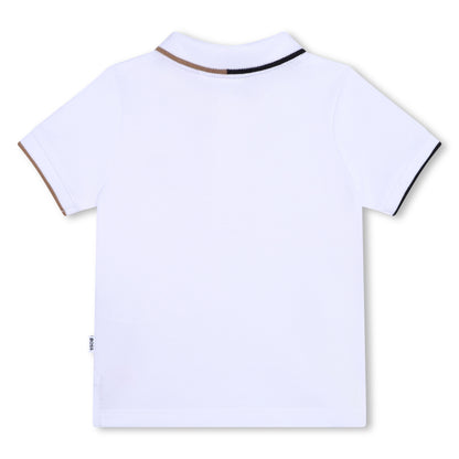 Polo Piqué Blanco Bebé
