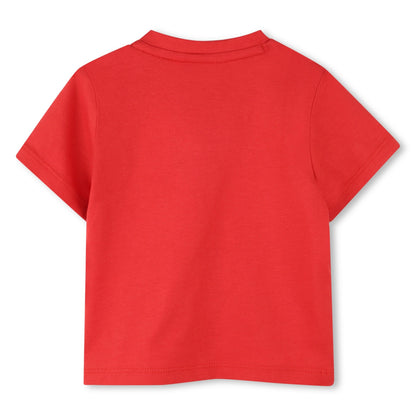 Camiseta Rojo Pimienta Estampado Frontal Bebé