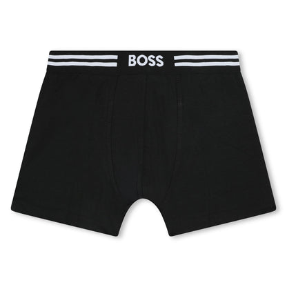 Set 2 Boxers Negro &amp; Gris Niño