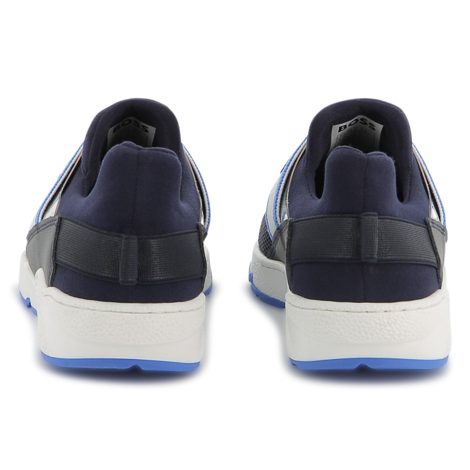 Zapatillas Sneakers Elástico Logotipo Azul Niño