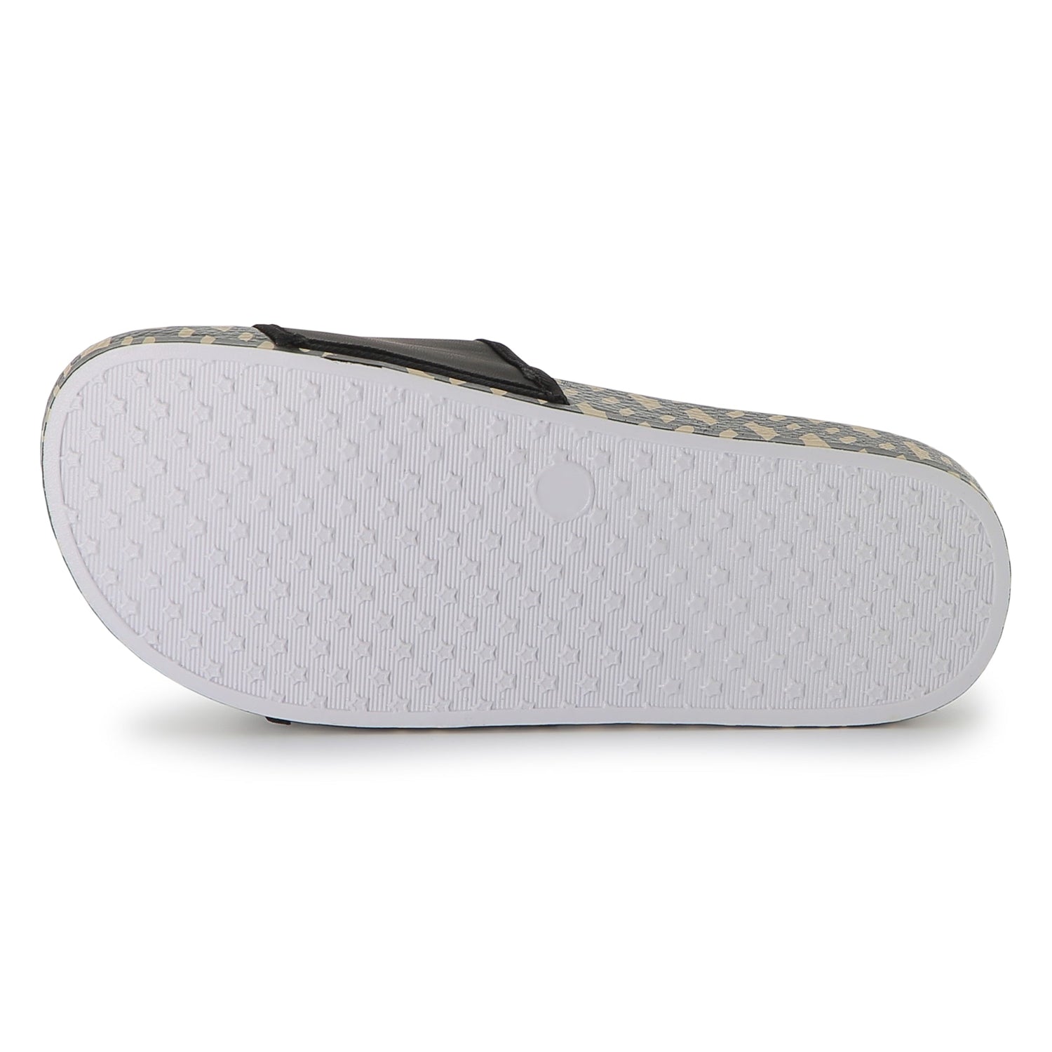 Chanclas Negras Estampado Integral Double B