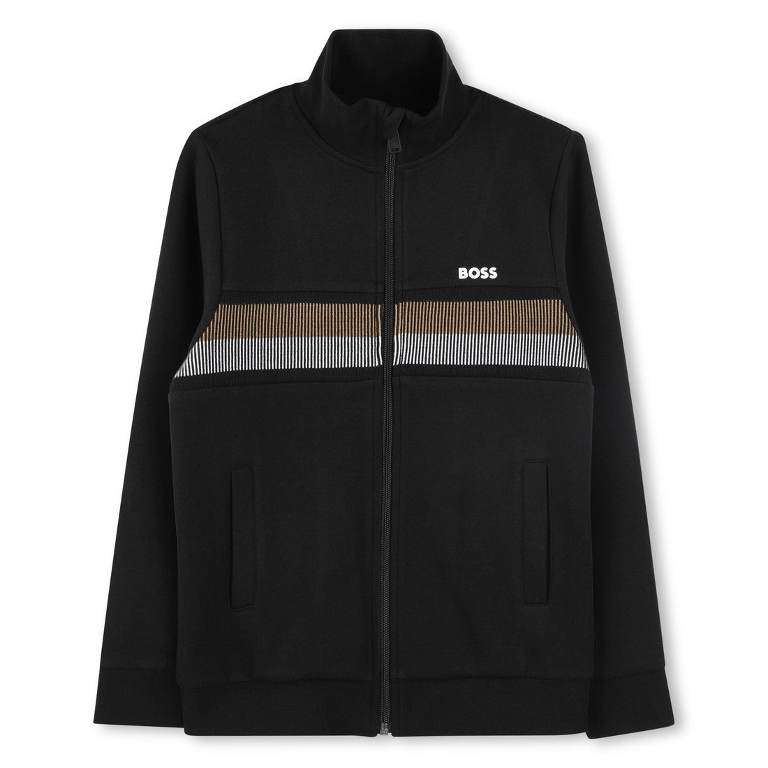 Sudadera Negra Barras Icónicas Niño
