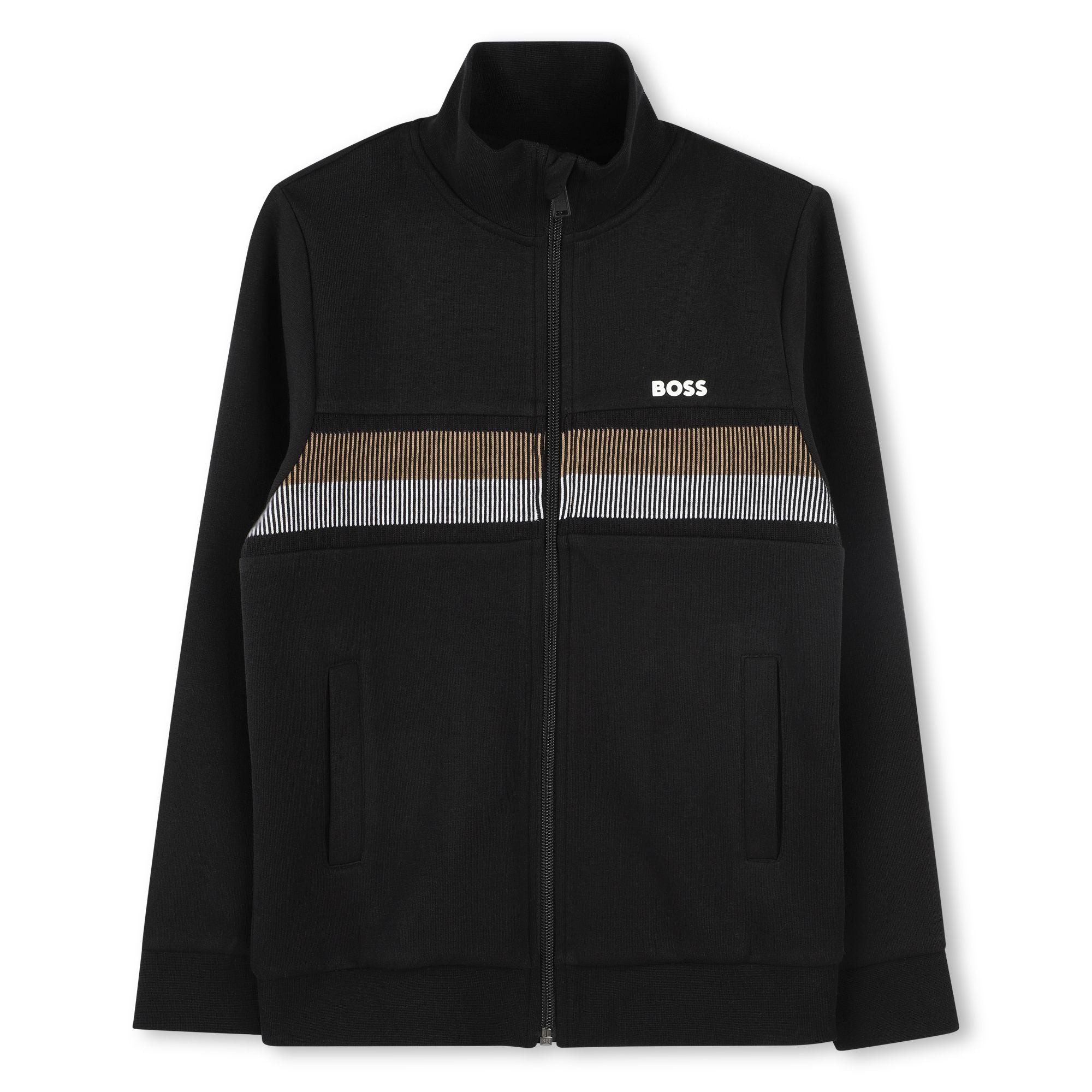 Sudadera Negra Barras Icónicas Niño