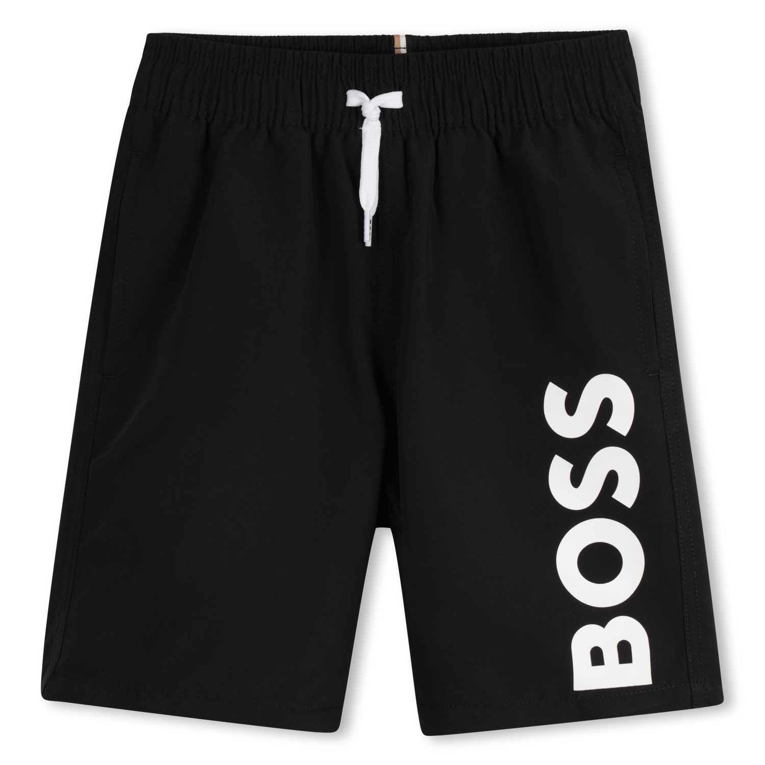 Bermuda Surf Negro Secado Rápido Niño