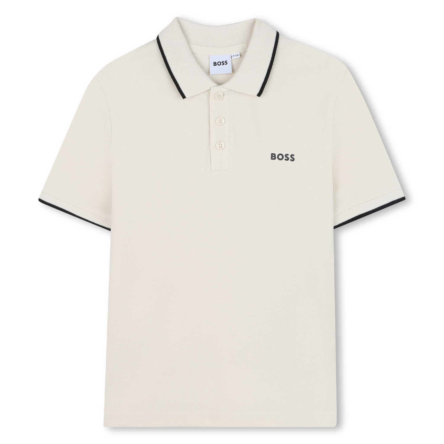 Polo Piqué Algodón Vainilla Niño