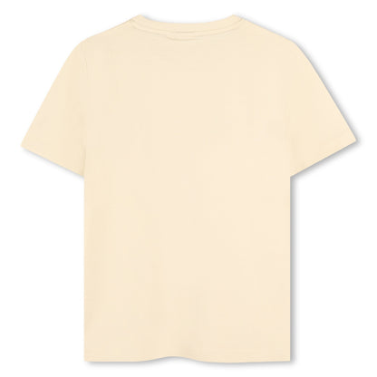 Camiseta Algodón Vainilla Logotipo Fantasía Niño