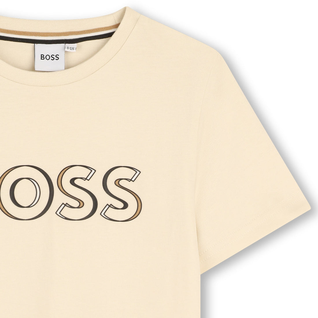 Camiseta Algodón Vainilla Logotipo Fantasía Niño
