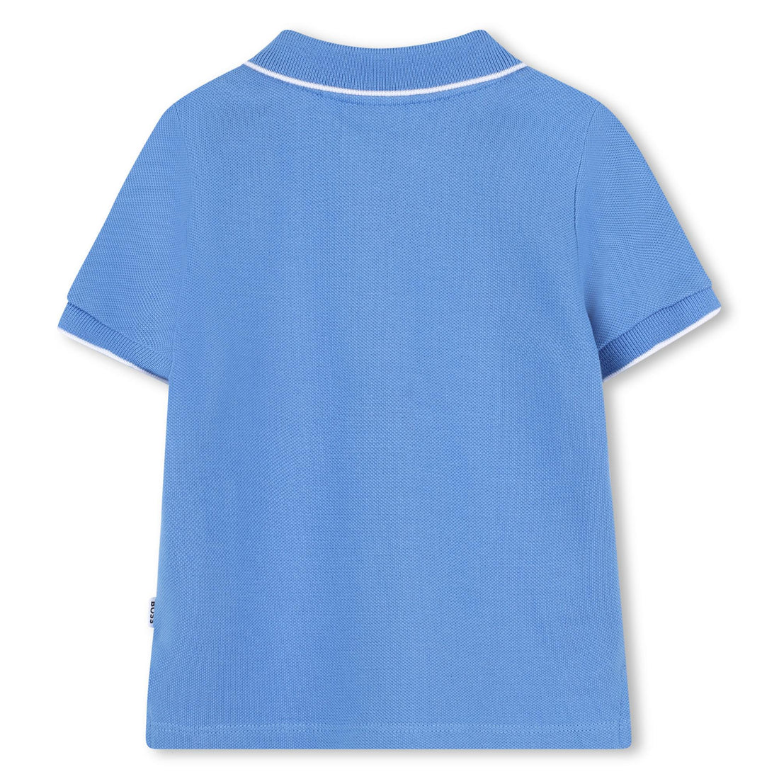 Polo Piqué Algodón Azul Bebé