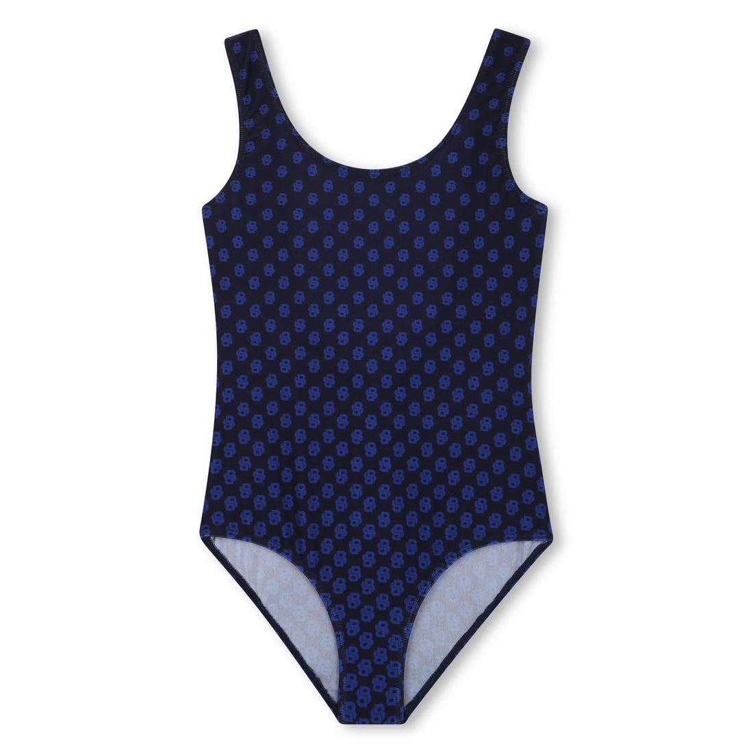 Vestido Baño Azul Monograma Double B Niña