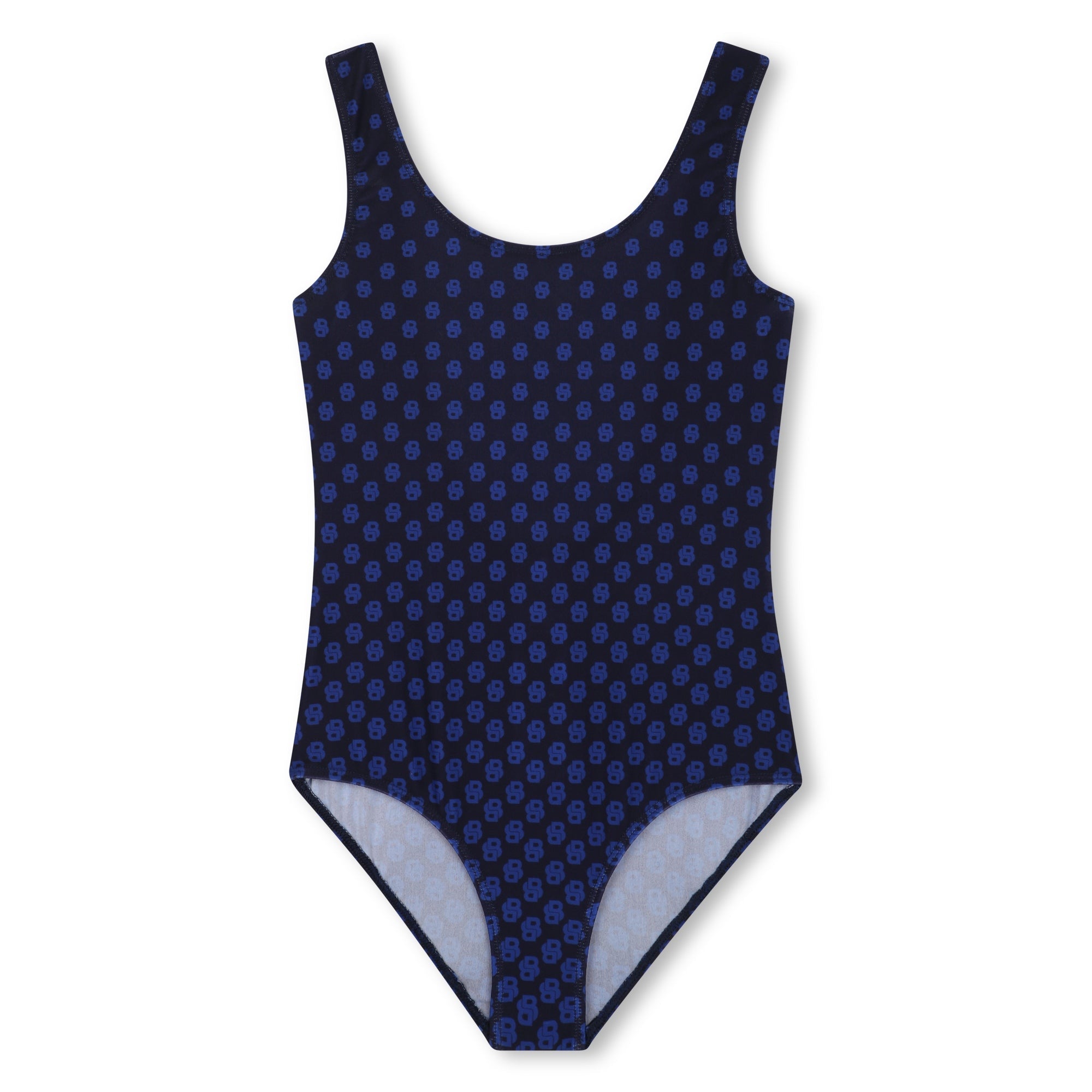 Vestido Baño Azul Monograma Double B Niña
