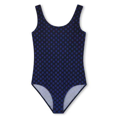Vestido Baño Azul Monograma Double B Niña