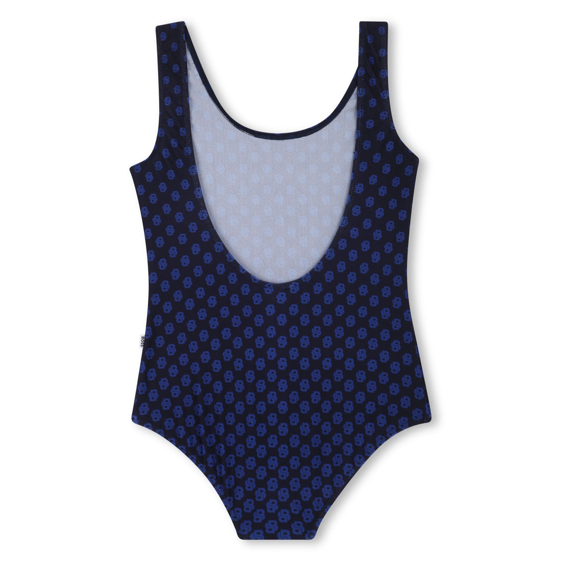 Vestido Baño Azul Monograma Double B Niña