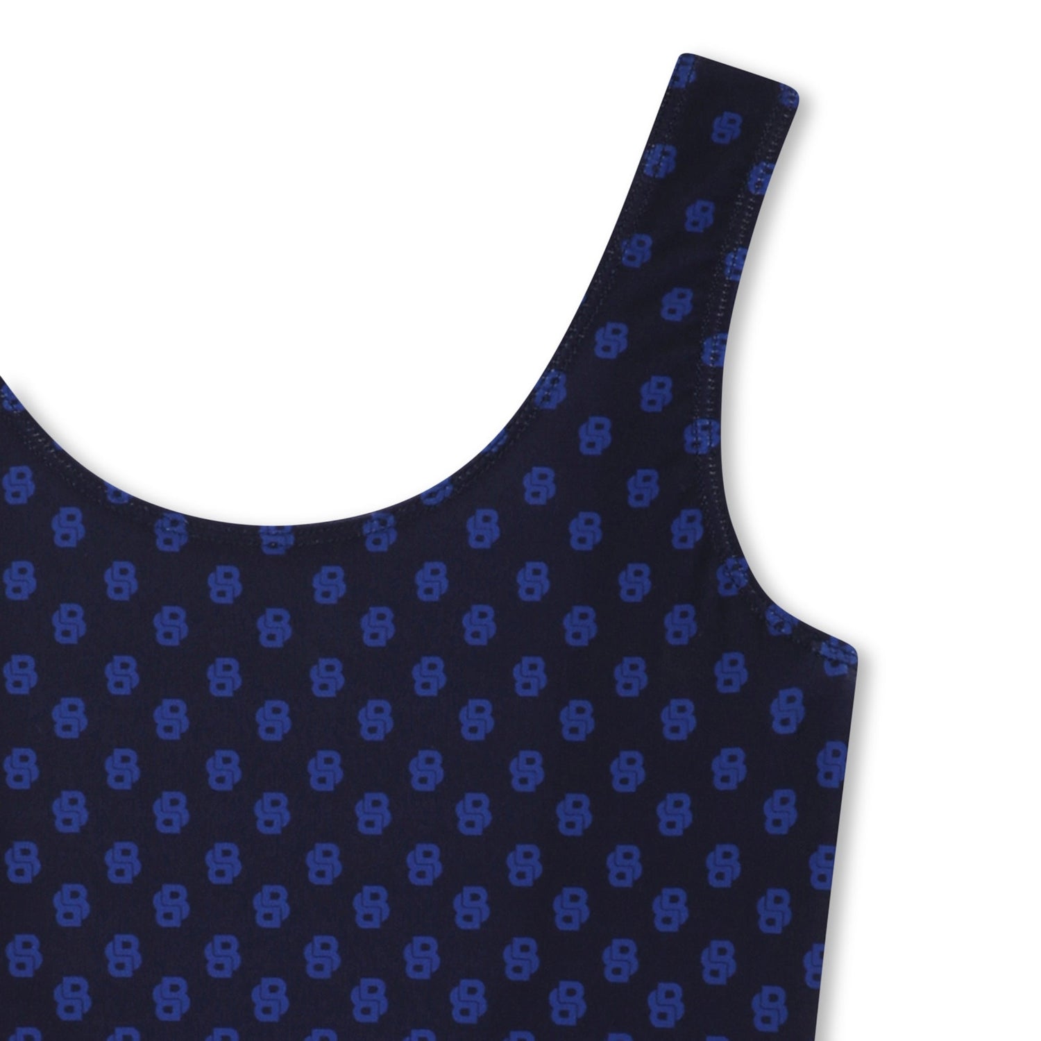 Vestido Baño Azul Monograma Double B Niña