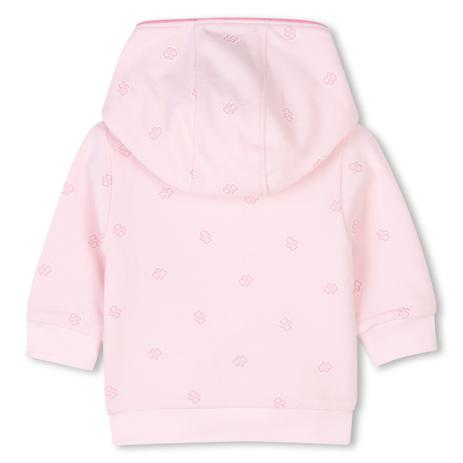 Conjunto Rosa Pálido Cárdigan Hooded Joggers