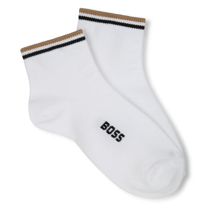Pack 2 Calcetines Tobilleros Blanco - Camel