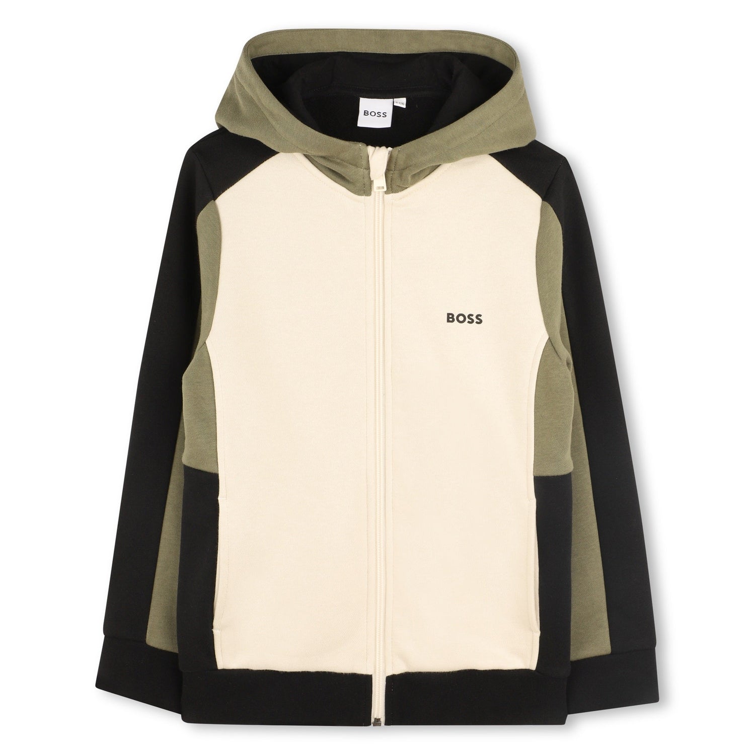 Cárdigan Hooded Vainilla Bloques