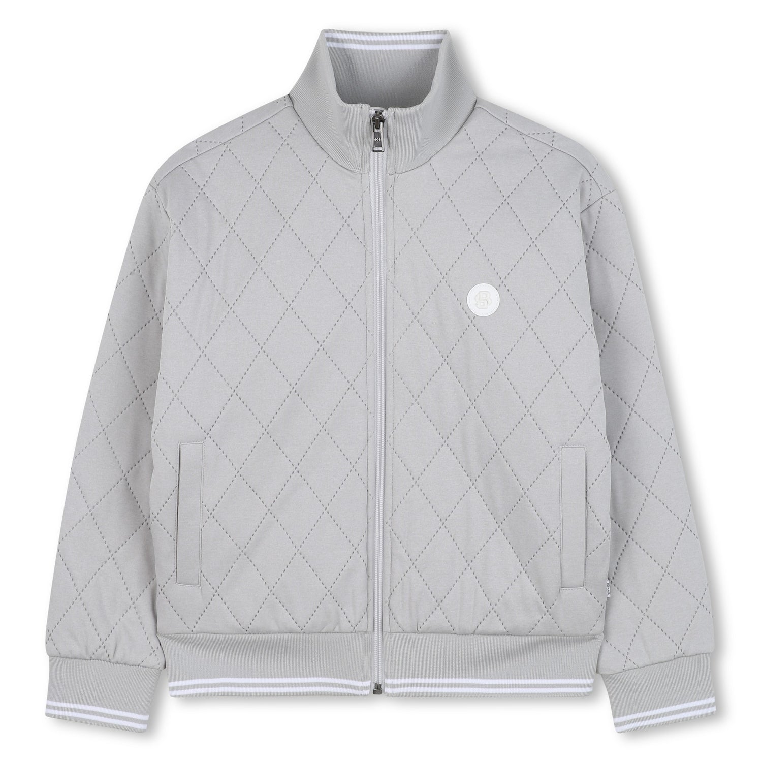 Cardigan Losange Gris Porcelana