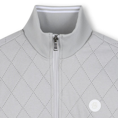 Cardigan Losange Gris Porcelana