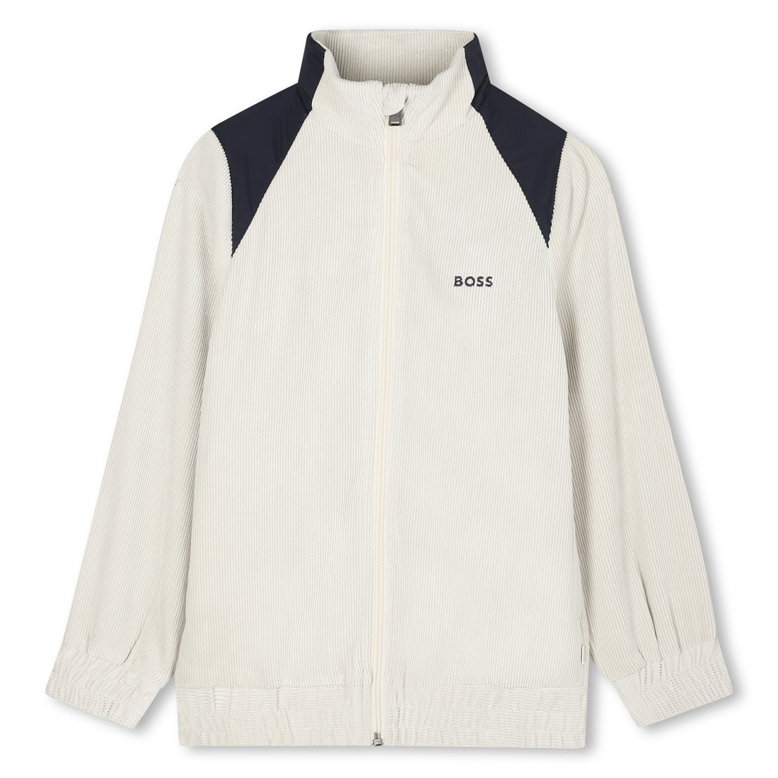 Cardigan Deportivo Recortes Vainilla