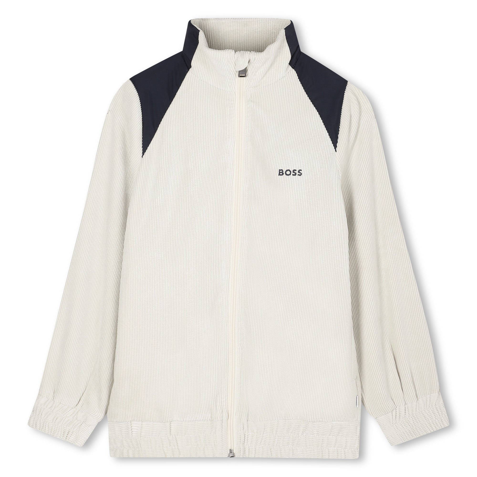 Cardigan Deportivo Recortes Vainilla