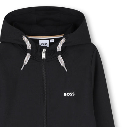 Cárdigan Hooded Negro Icónico