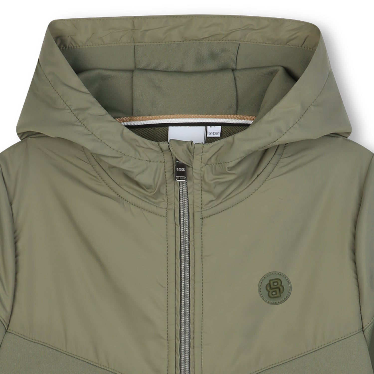 Cárdigan Oliva Combinado Double B