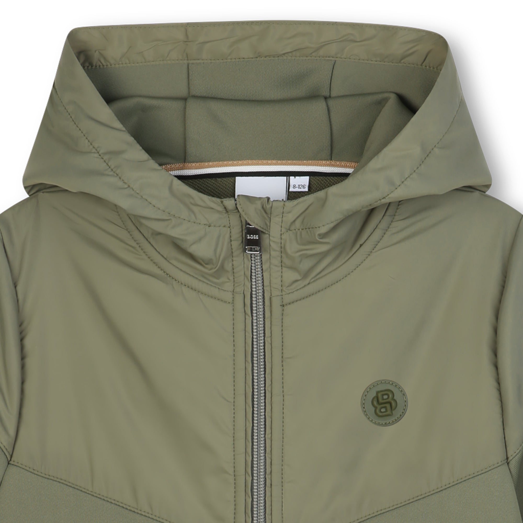 Cárdigan Oliva Combinado Double B