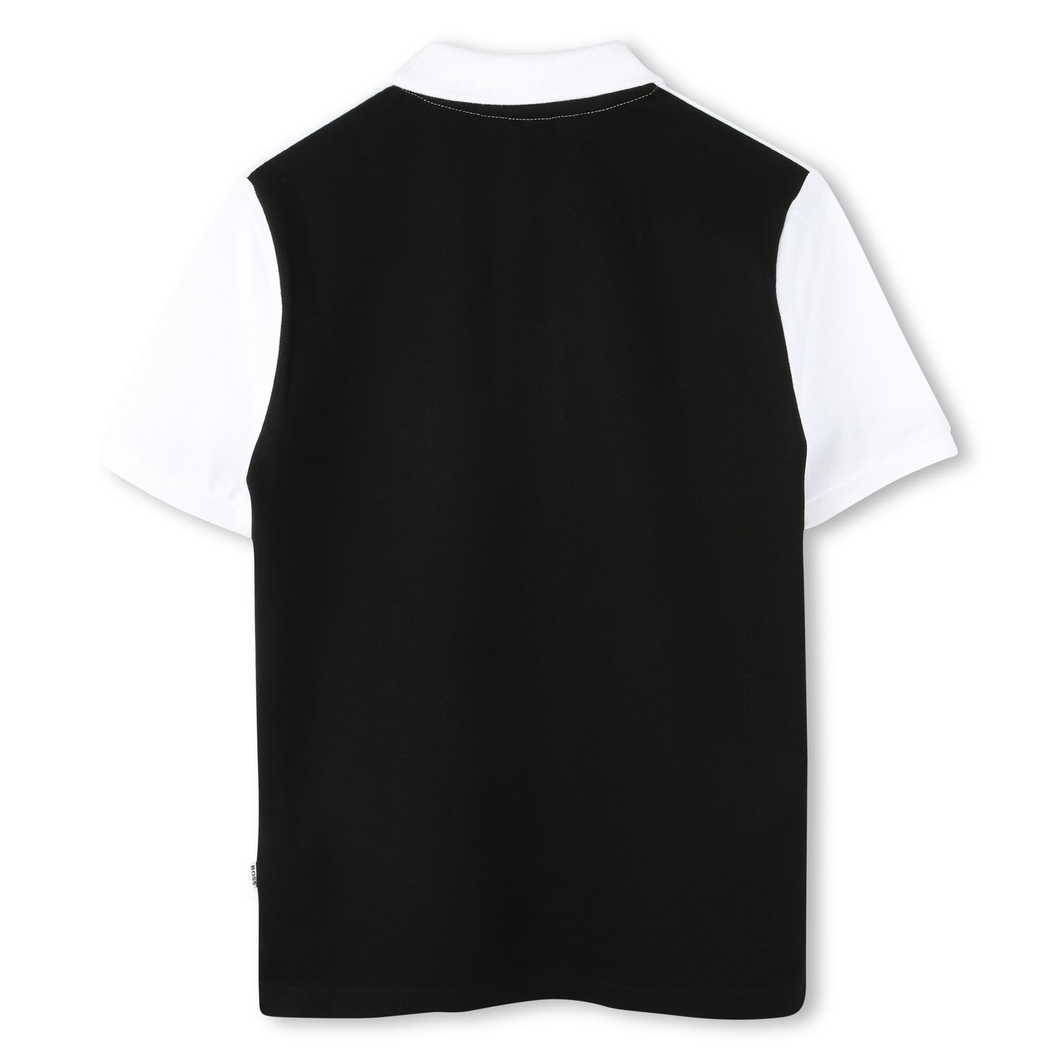 Polo Bicolor Negro Regular Fit