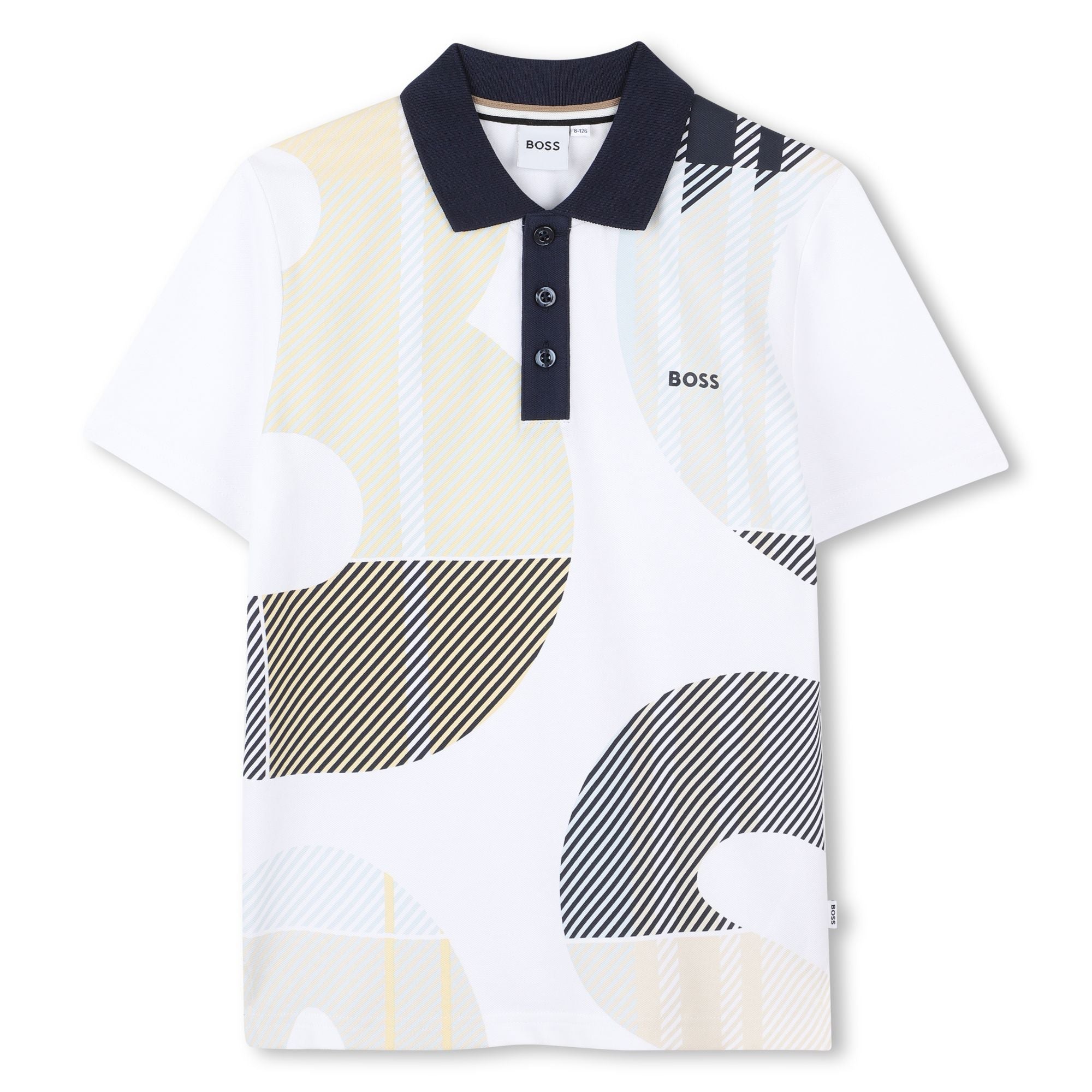 Polo Blanca Logo Integral All Over