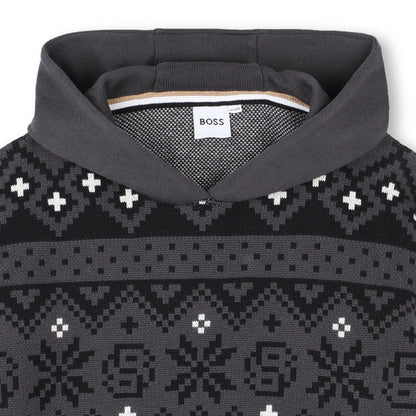 Hoodie Tejido Jaqcuard Invernal