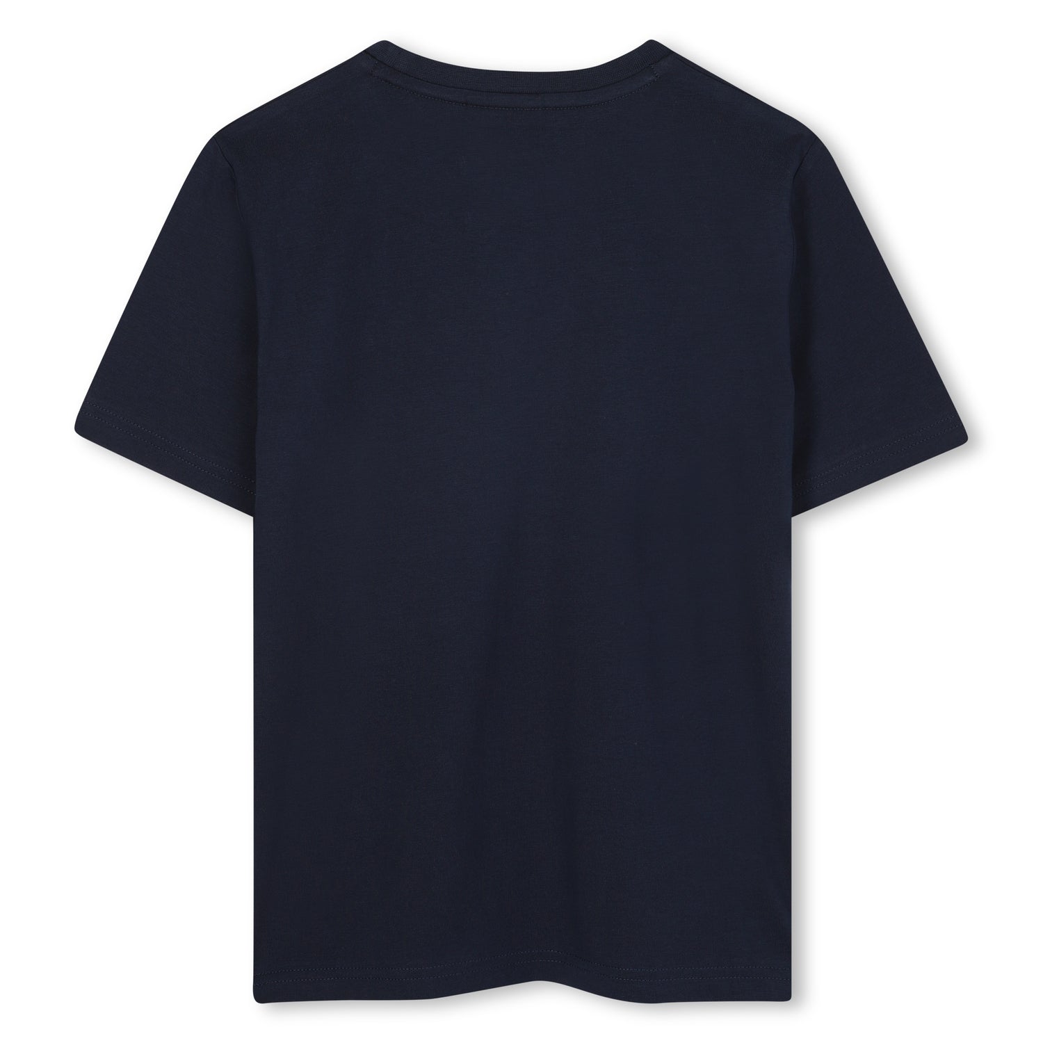 Camiseta Azul Logo Relieve Abstracto