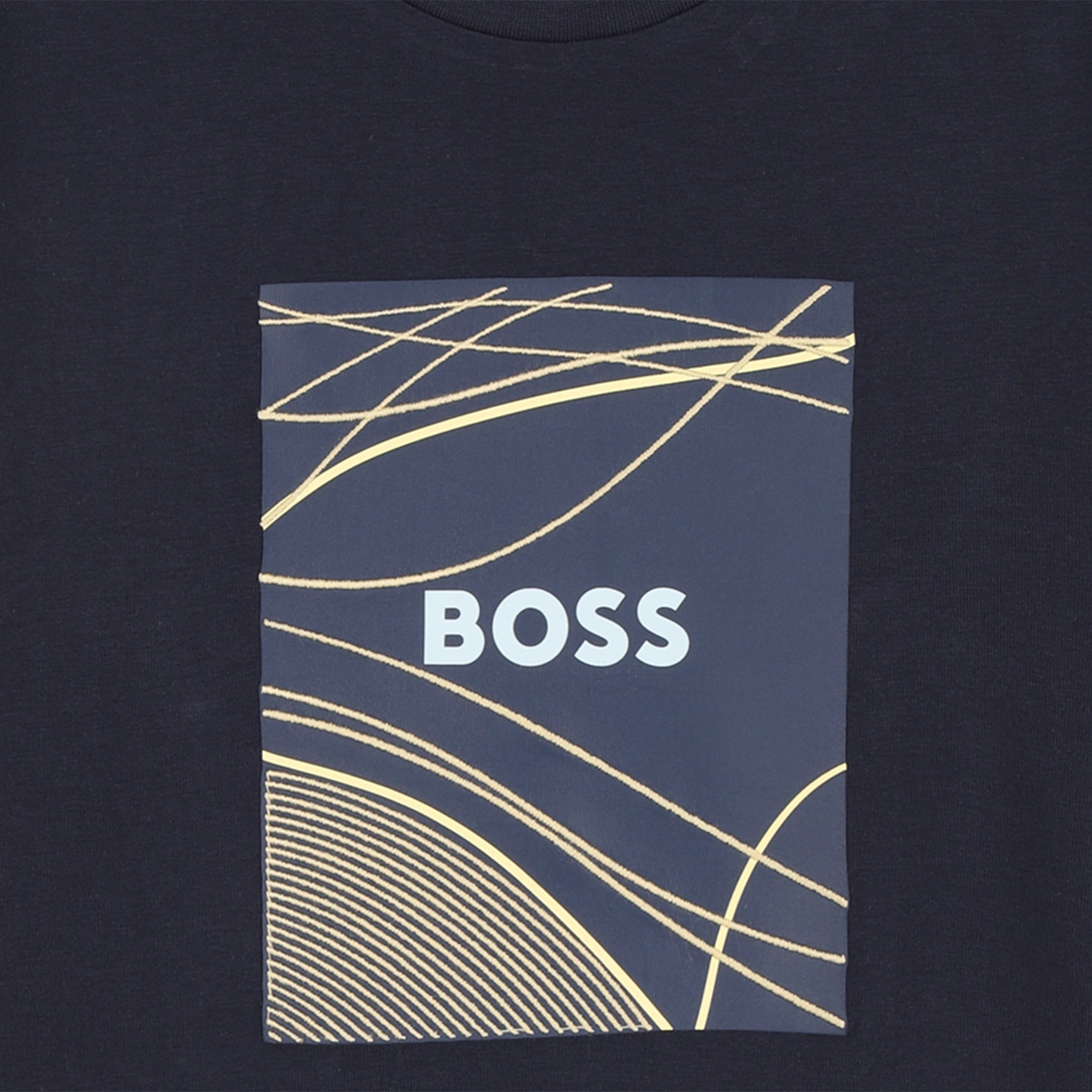 Camiseta Ilustración Azul Algodón