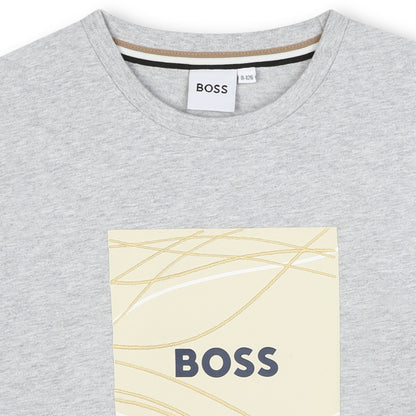 Camiseta Ilustración Gris Algodón