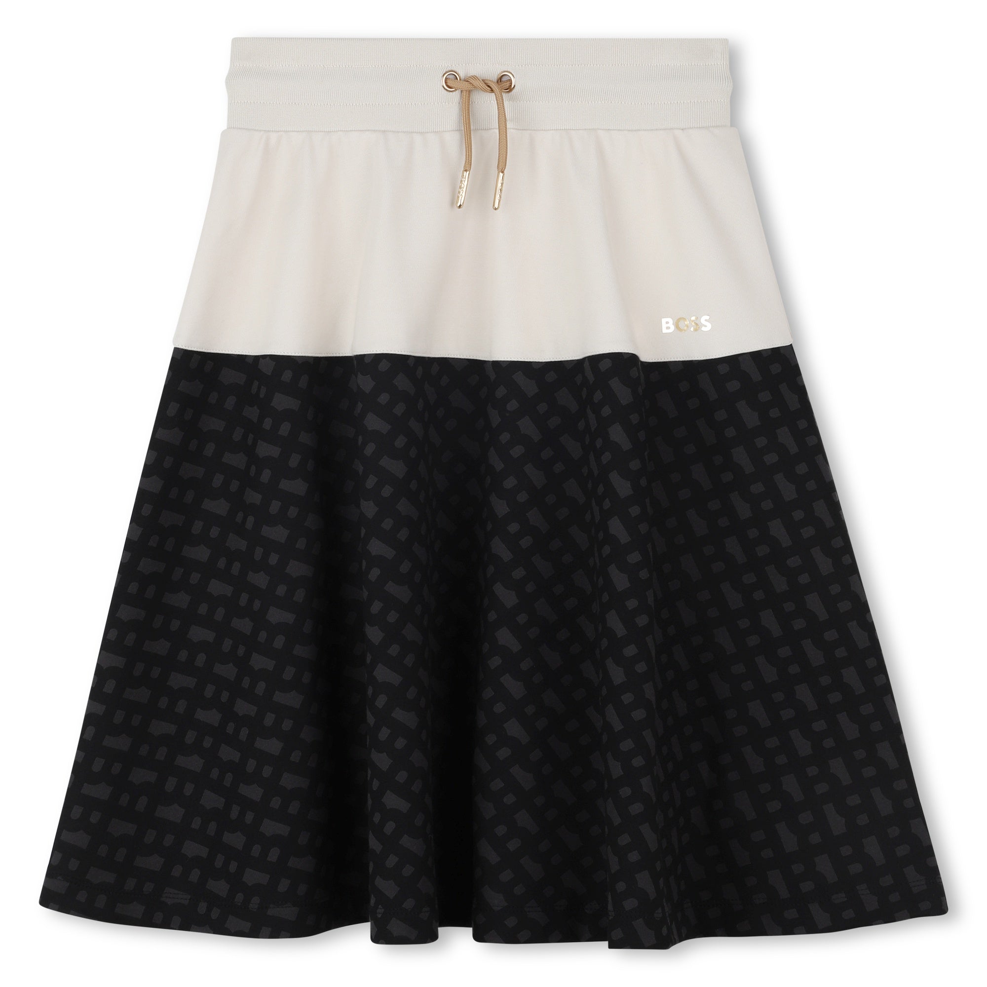 Falda Midi Monograma Golden Touch