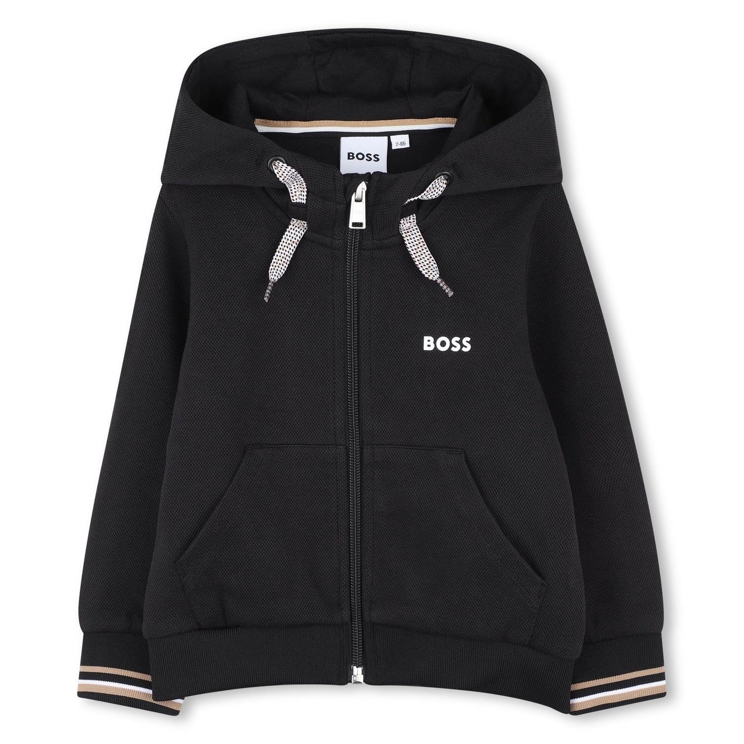 Cárdigan Hooded Negro Icónico