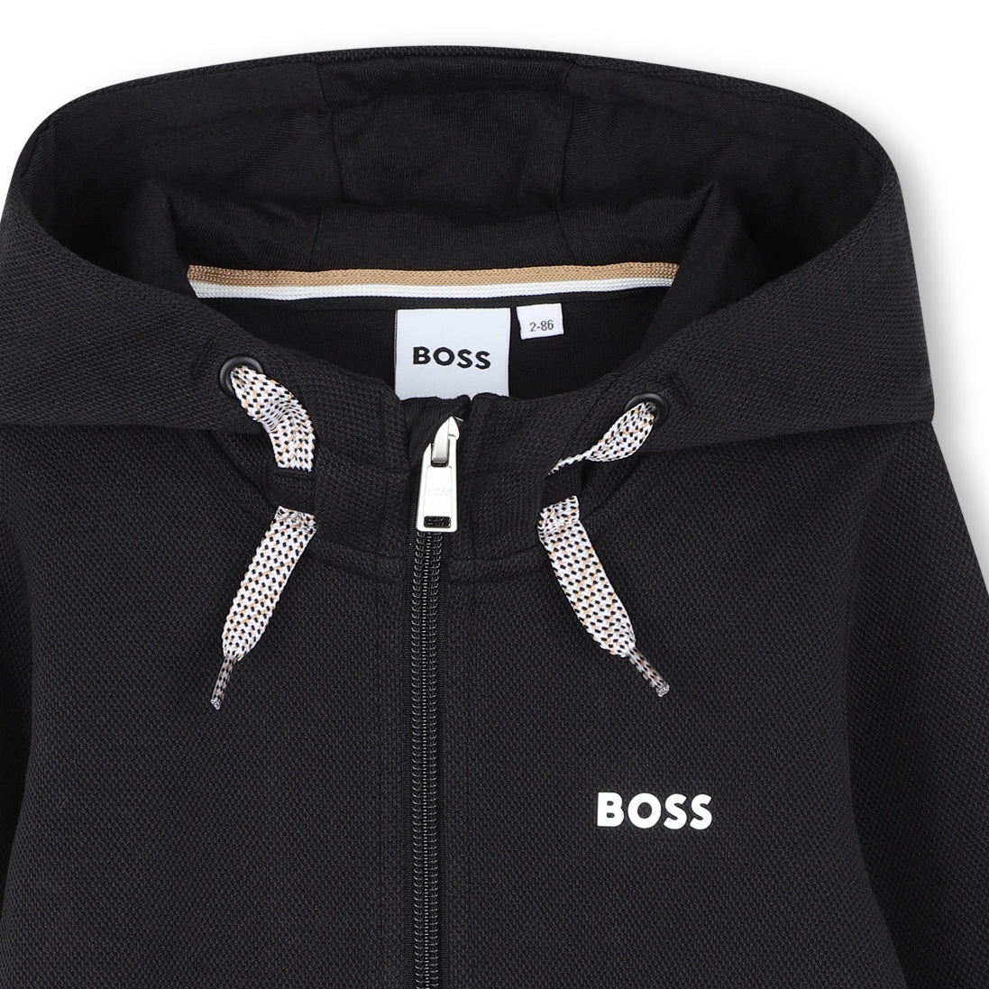 Cárdigan Hooded Negro Icónico