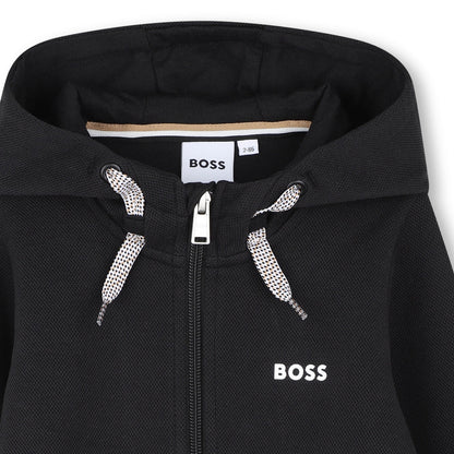 Cárdigan Hooded Negro Icónico