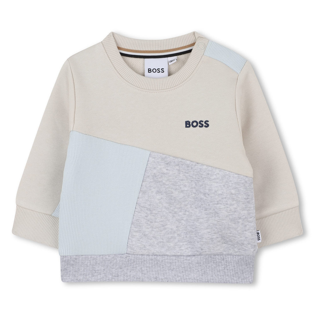 Buzo Loose Fit Recortes Vainilla Pastel