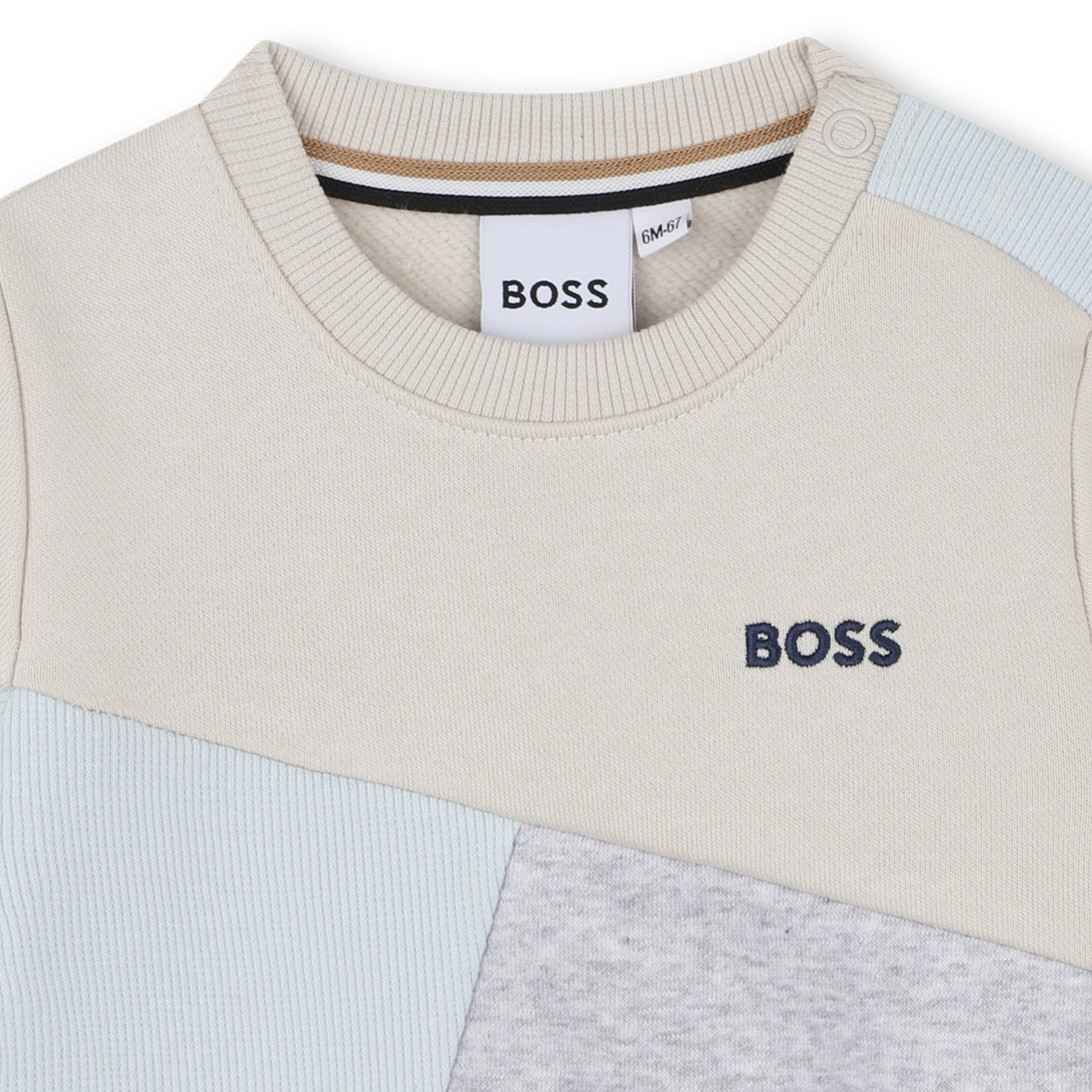 Buzo Loose Fit Recortes Vainilla Pastel